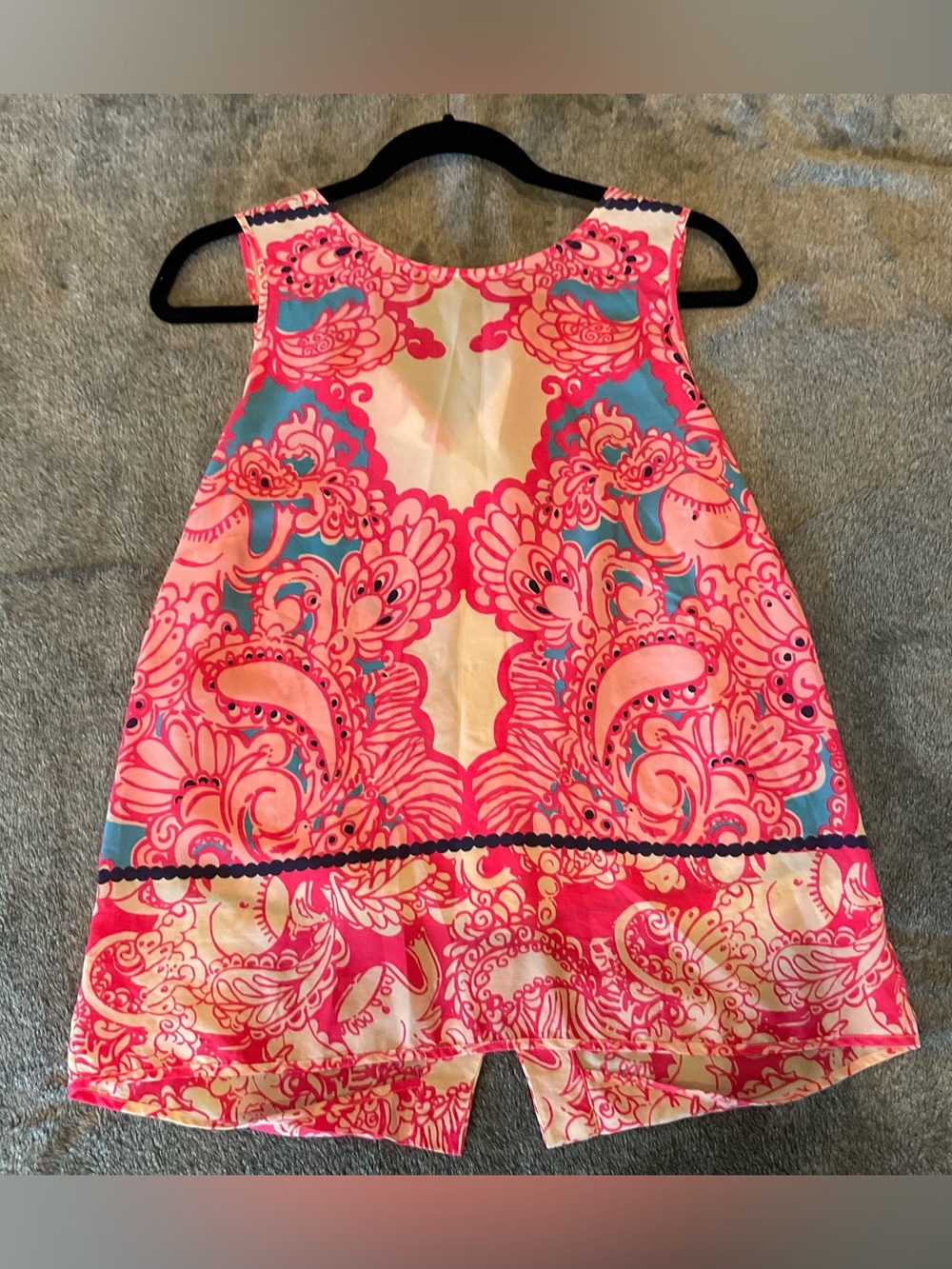Lilly Pulitzer Women’s Medium Silk Pink Floral Sleeveless Tank Top